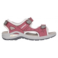 Lowa Sandal Urbano Nubuck Leather Berry/Light Grey Women